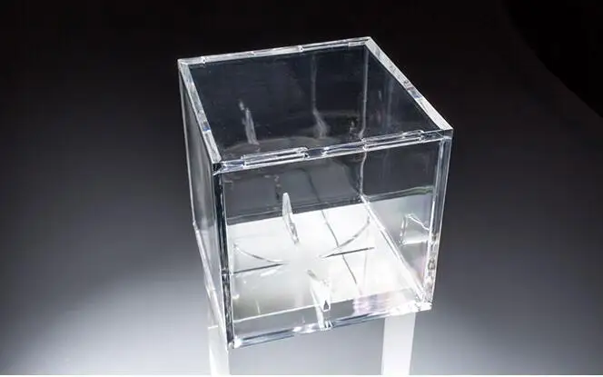 Акриловая бейсбольная коробка 8 см соответствующий дисплей прозрачный чехол для