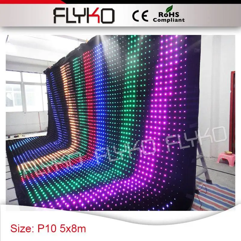 full hd projector led wall PC controller P100mm disco lights show on curtain screen | Лампы и освещение