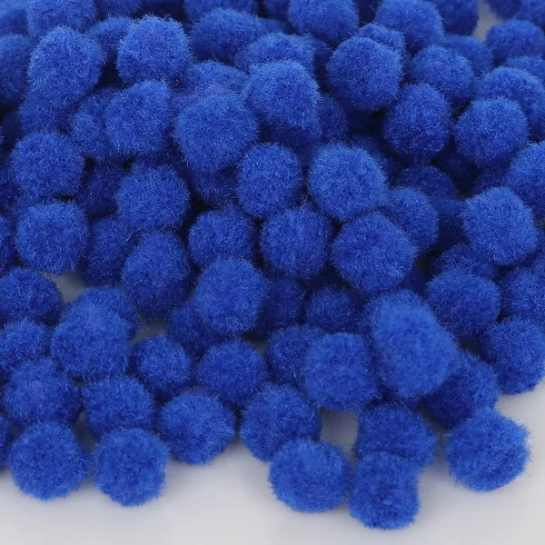 Royal Blue 300 шт./лот, 10 мм, мягкий помпон, помпон, мех, плюш, помпон для украшения дома, свадьбы, ручной работы, детские игрушки, аксессуары для шитья - Цвет: Royal Blue