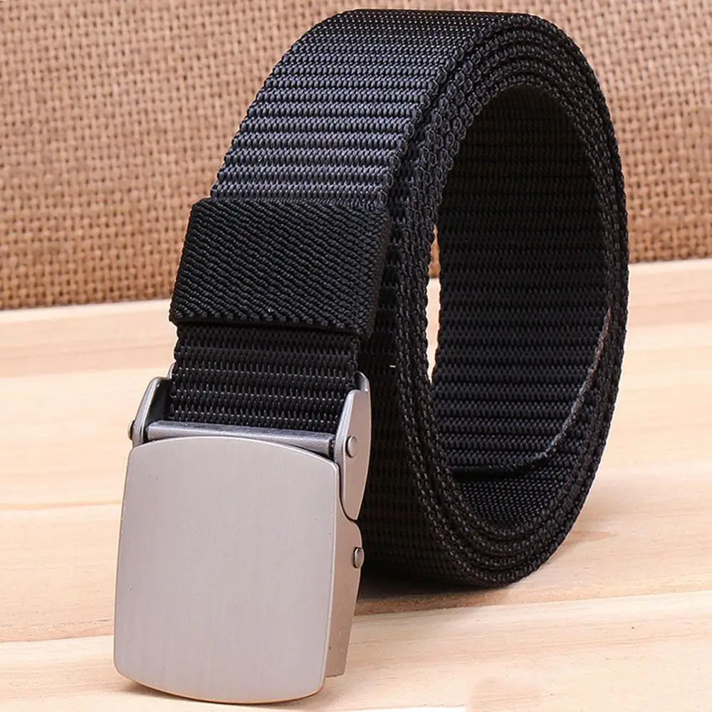 Ремень тканевый унисекс с автоматической застежкой шириной 38 мм|belt for men|fashion belts