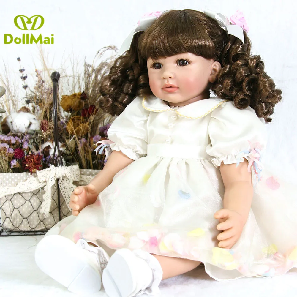 24 &quot60 см Bebes кукла трансфер до reborn силиконовые куклы для новорожденных и малышей