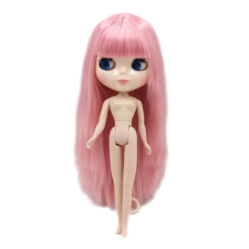 like the picture Ледяной обнаженный завод Blyth кукла розовые волосы, золотые волосы, коричневые волосы белая кожа нормальное тело Neo BJD 30 см - Цвет: like the picture