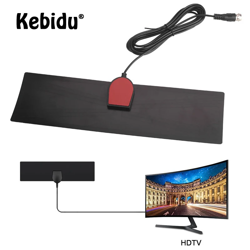 Kebidumei 50 миль HDTV внутренняя ТВ антенна усилитель DVB T2 1080P цифровой с высоким