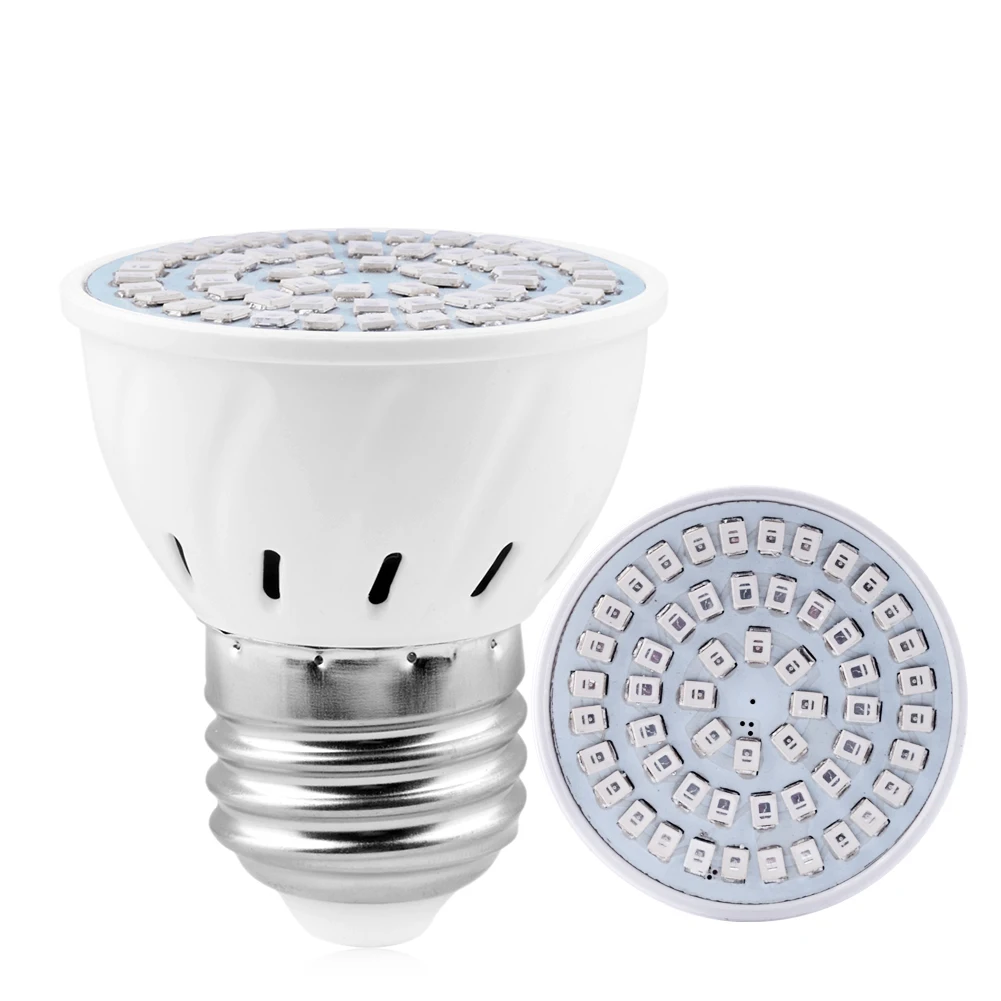 54 leds Новейший 36 54 72 светодиодный светильник для выращивания E27 220V фитолампа полный спектр светодиодный светильник для выращивания E27 Светодиодный светильник для выращивания растений - Испускаемый цвет: 54 leds