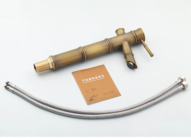 3 вида античный бамбуковый смеситель для ванной комнаты Античная бронзовая