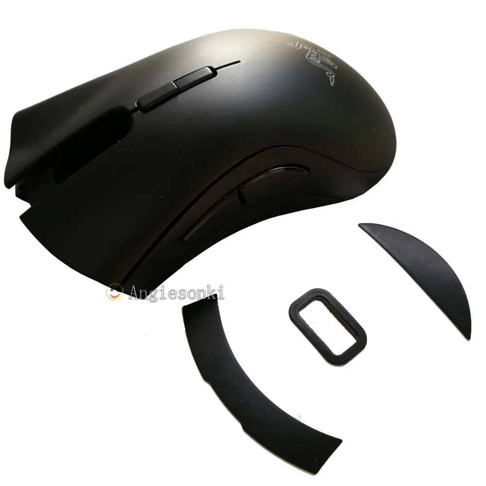 Мышь верхняя оболочка/крышка/чехол и ножки и кабель для RZ DeathAdder Elite Chroma многоцветная эргономичная игровая мышь 16000 dpi - Цвет: top shell and feetX1