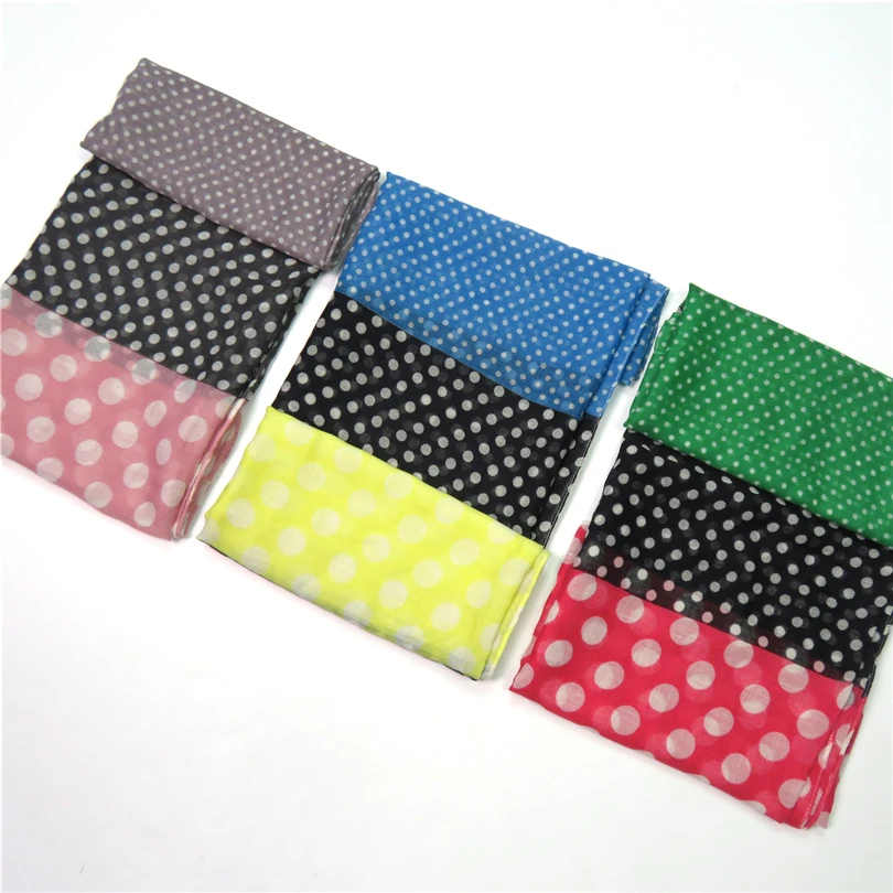 Шарф Для женщин Лето 2017 г. российской моды горошек Лоскутное Платки Femme платок