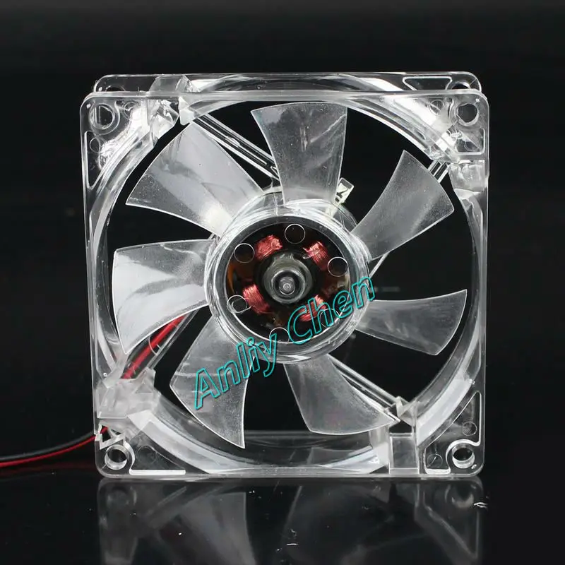 Бесщеточный вентилятор охлаждения GDT цветной светодиодный белый корпус 12 в пост.