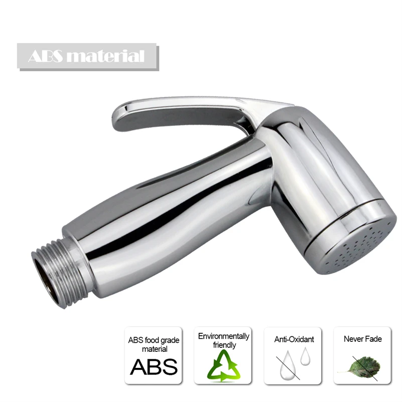 Ручной биде для туалета с одним путем подачи воды, смеситель для фонтанчика в ванной комнате, душевая головка-распылитель, насадка для замены выдвижной кухонной форсунки, хромированная.
