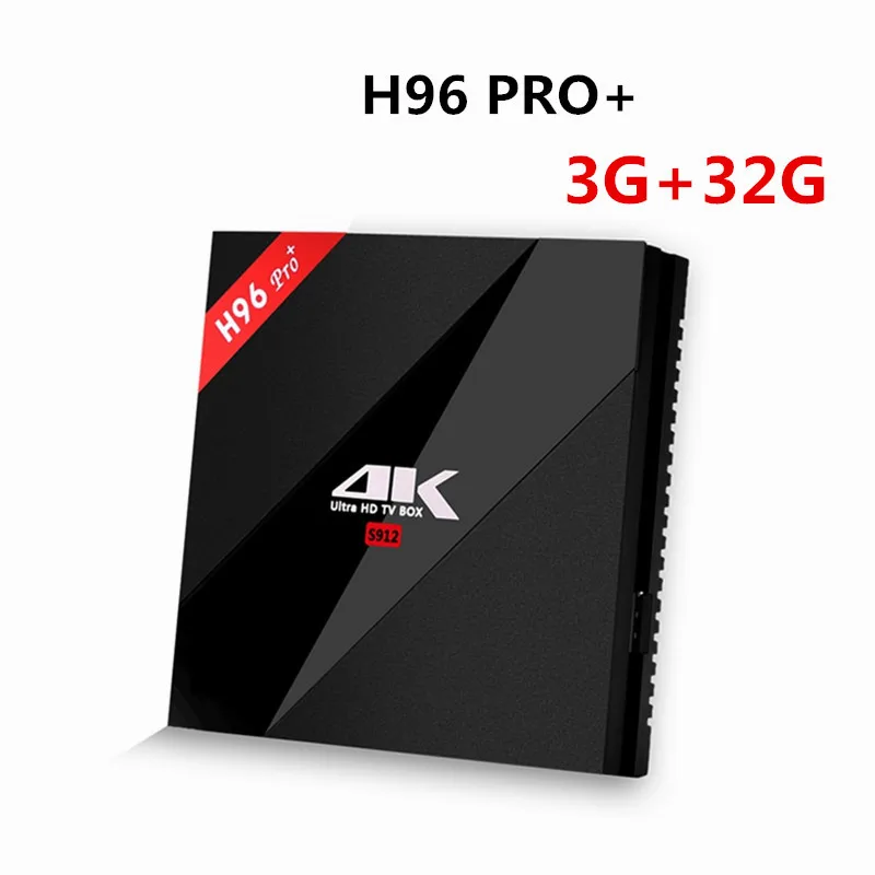 3g 32g Wechip H96 Pro Plus+ Android 7.1.2 ТВ приставка Amlogic S912 Восьмиядерный 3g 32G wifi 1000LAN Bluetooth 4.1PK X96+ i8 приставка с клавиатурой - Цвет: 3g 32g