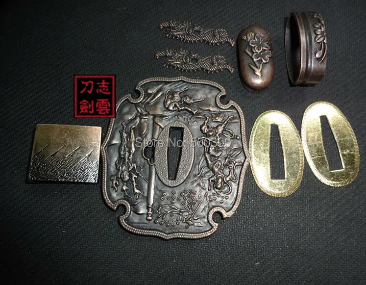 

A Suit Of Alloy Tsuba Guard for Japanese Samurai Sword Katana W /Warrior @2017