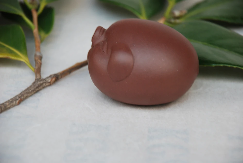 Fuzhu Tea pet yixing tea decoration set artificial animal clay sculpture zisha |