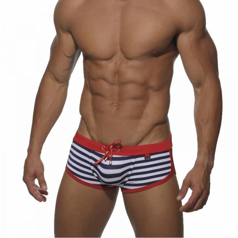 Летние мужские плавки шорты для плавания в полоску нейлоновые серфинга | Спорт и