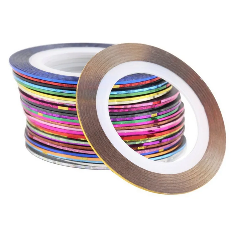 Самоклеящиеся ленты для дизайна ногтей 10 шт. самоклеящиеся наклейки инструменты