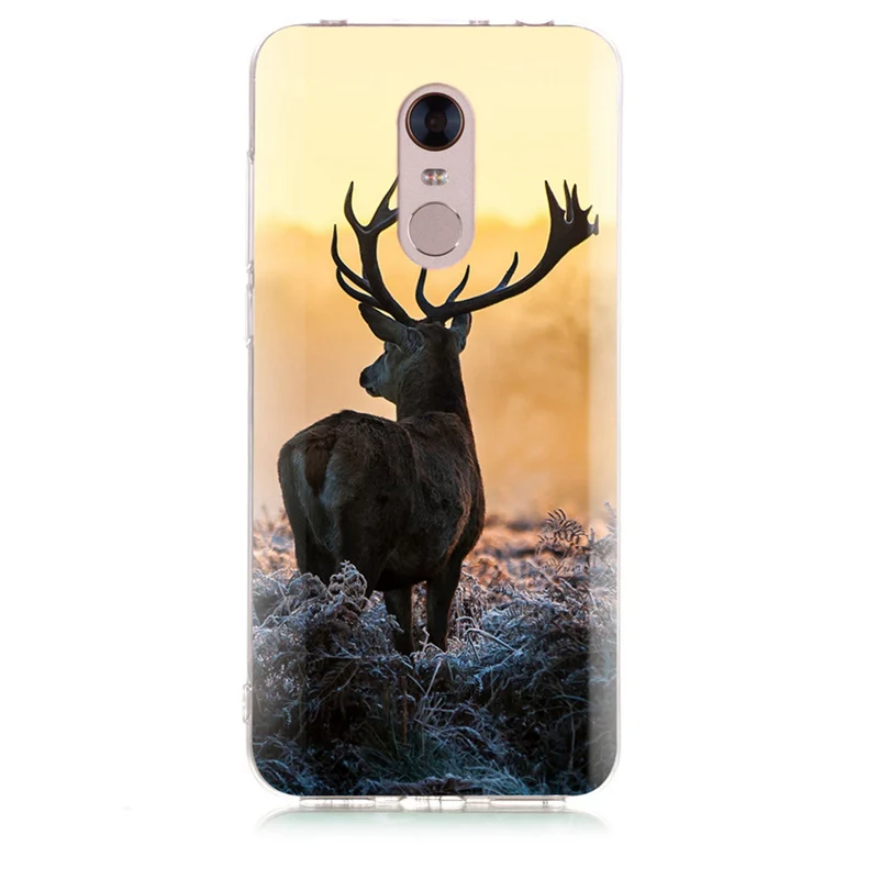 Case For Xiaomi Redmi 4X Note 3 Mi A1 4 Pro 4A 5 6 6pro 5A 6A TPU Soft Tiger Wolf Painted D046 |