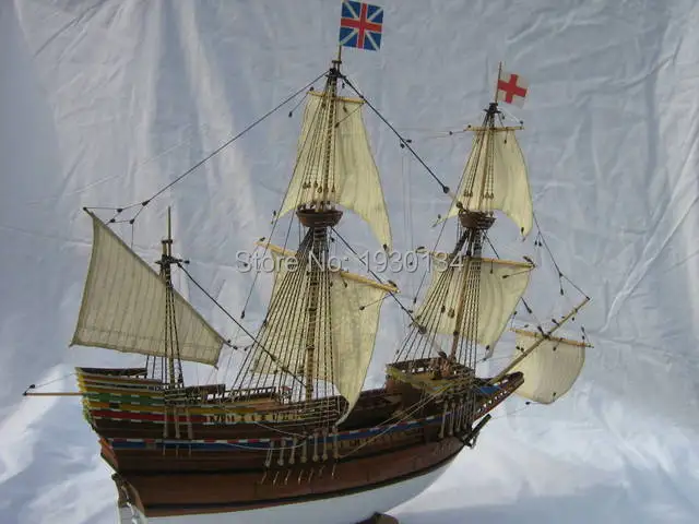 Масштаб 1/50 классический британский иммигрант Парусник Модель наборы 1620 MAYFLOWER парусник деревянная модель