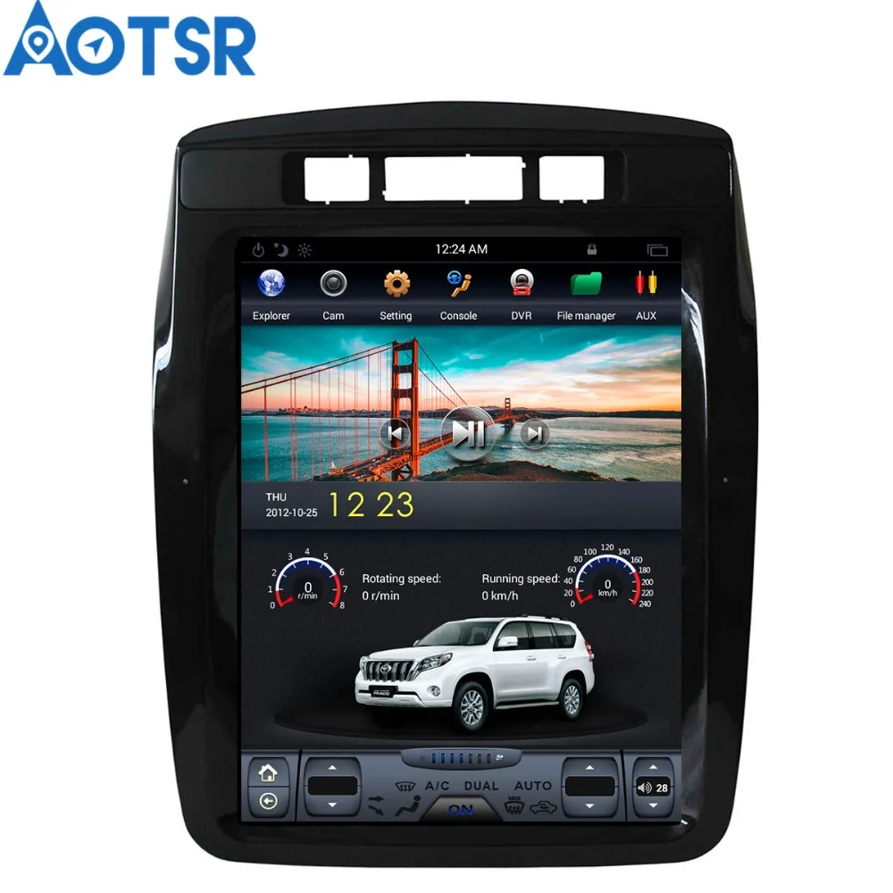 Автомобильный мультимедийный плеер Aotsr 10 4 дюйма IPS Android 6 0 без DVD GPS-навигация для