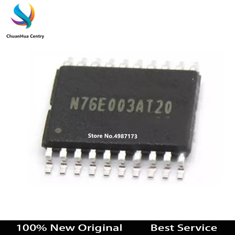 

2 Pcs/Lot N76E003AT20 TSSOP20 New and Original In Stock