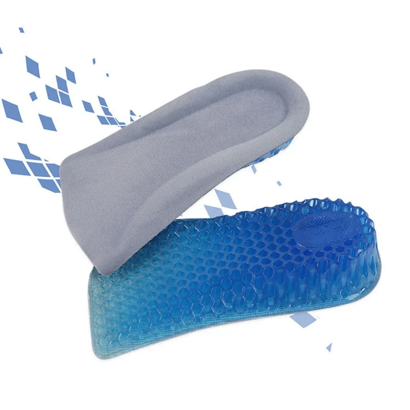 

Gel Lift Height Increase Shoe Insoles Heel Insert Pad Durable Fashion Comfy Women Men Silicone