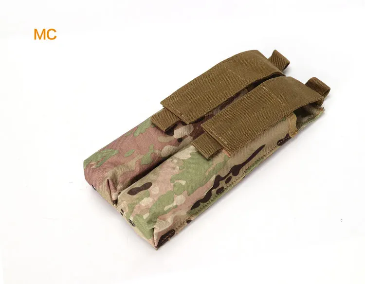 Airsoft Molle P90 двойной UMP военный подсумок Мультикам Лесной камуфляж черный загар ACU - Цвет: MC
