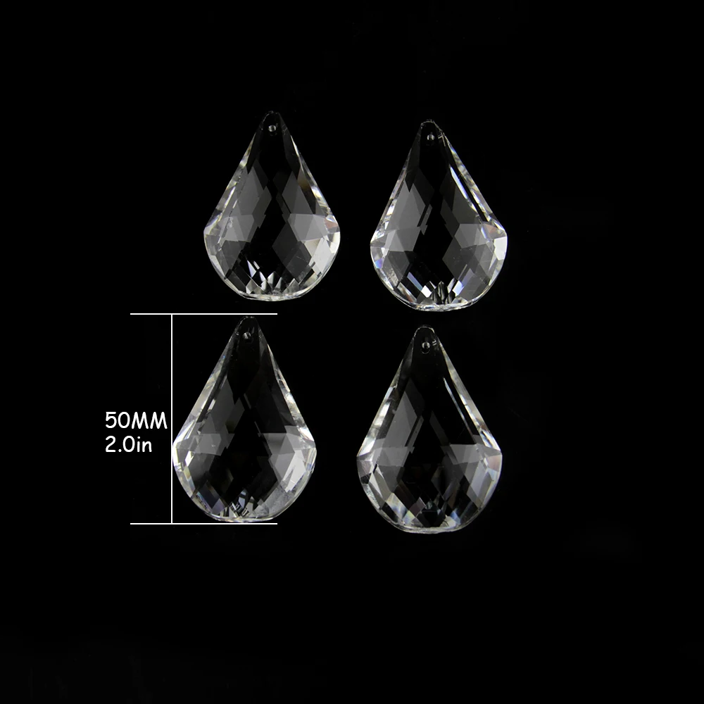 

Clear 100pcs/Lot 50mm Crystal Beads Strand Pendant For DIY Crystal Curtain Strand And Wedding Supplies