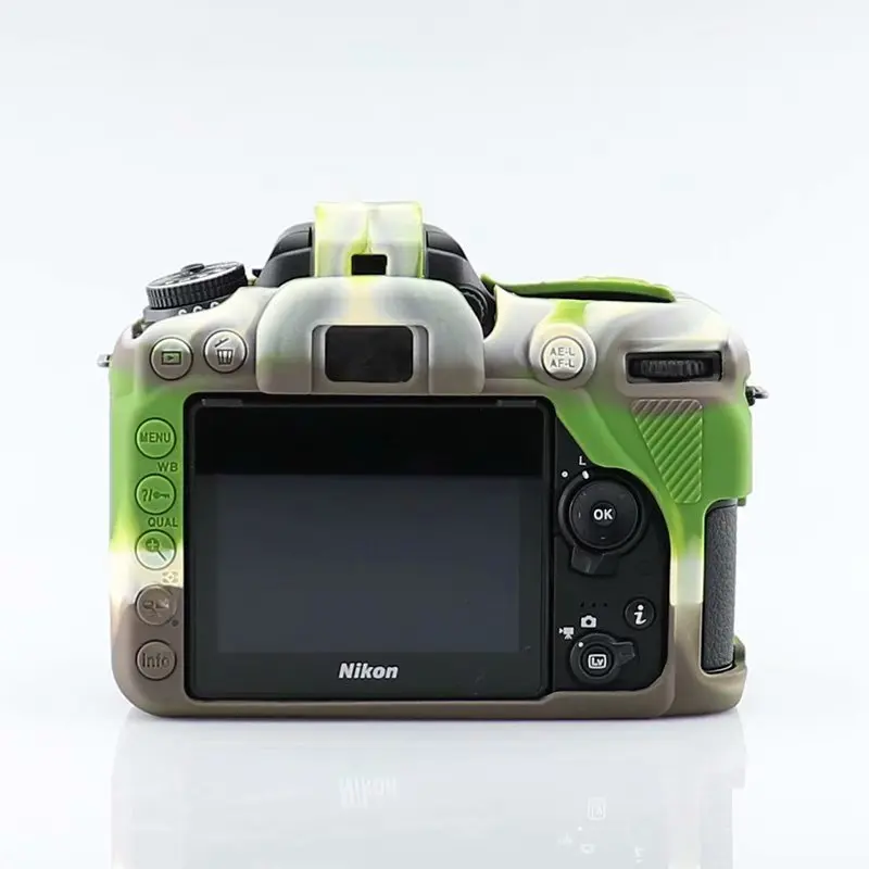 Силиконовая кожа брони чехол DSLR Камера тела крышка протектор видео чехол для линз для фотоаппаратов nicon D750 D5500 D5600 D7100 D3400 D3500 D810 D7500