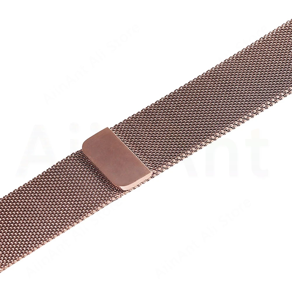 Для iwatch серии S1 S2 S3 S4 Миланский Браслет-петля из нержавеющей стали для Apple Watch серии 1 2 3 4 браслет-ремешок - Цвет: Rose Gold