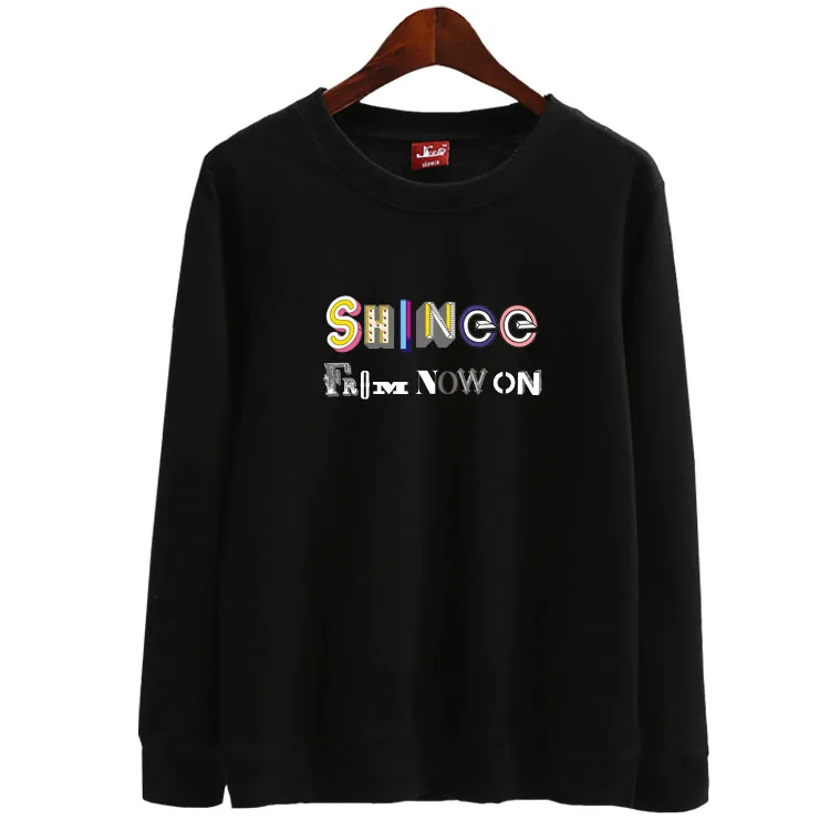 Новый альбом Shinee лучшая с того же дня толстовка круглым вырезом и принтом kpop