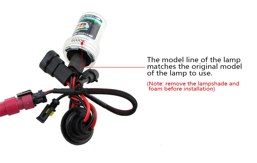 CARCTR 1 комплект ксеноновые автомобильные фары лампы HID с балластами H H3 H4 H7 H8/H9/H11 6000K 12V 35WHID ксеноновая лампа для автомобиля комплект фар