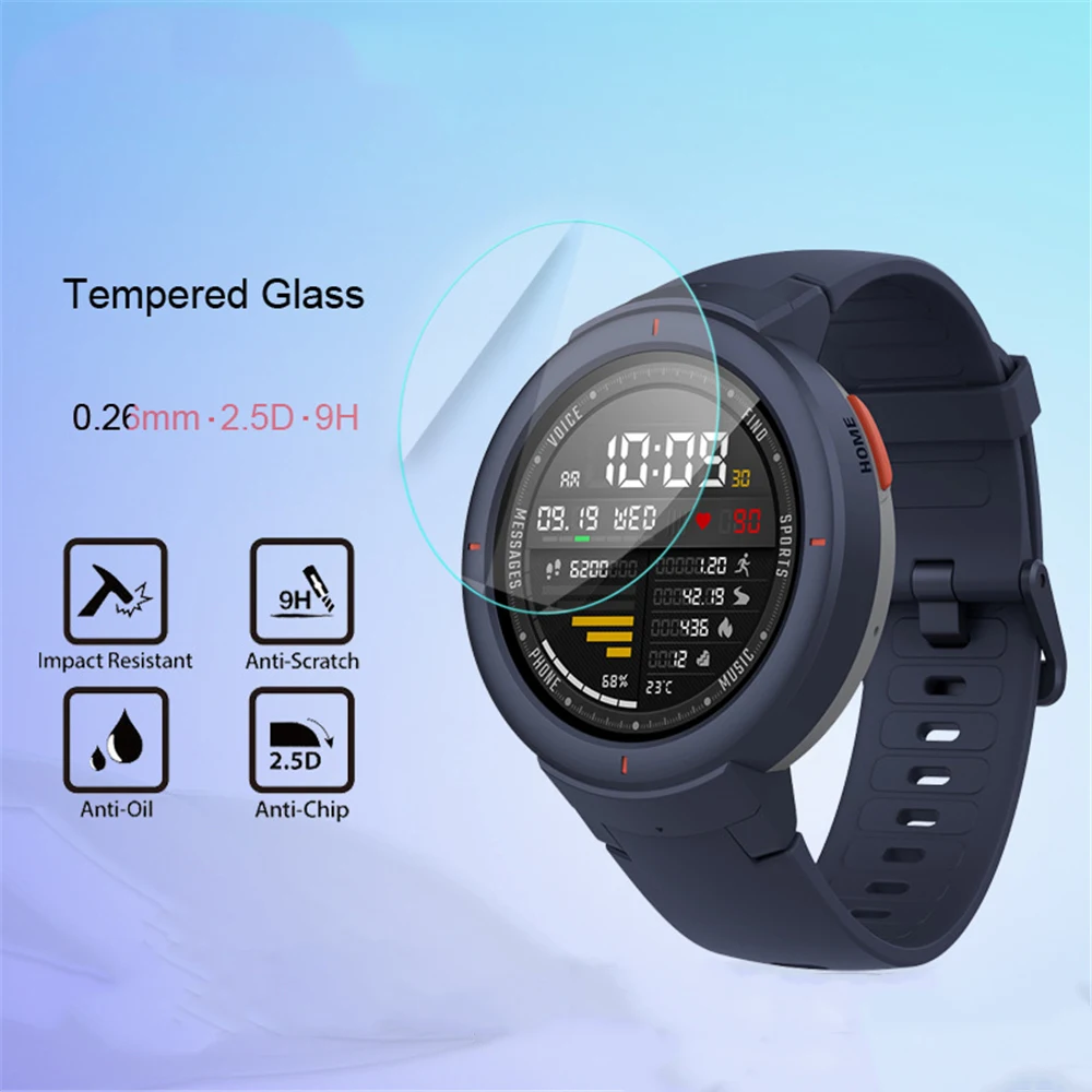 Защитное стекло закаленное для Xiaomi Huami Amazfit Verge 3 | Электроника