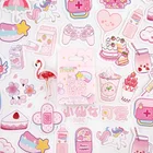 46 шт.лот розовый мини декоративные Kawaii милые наклейки Скрапбукинг хлопья журнал стационарный деко