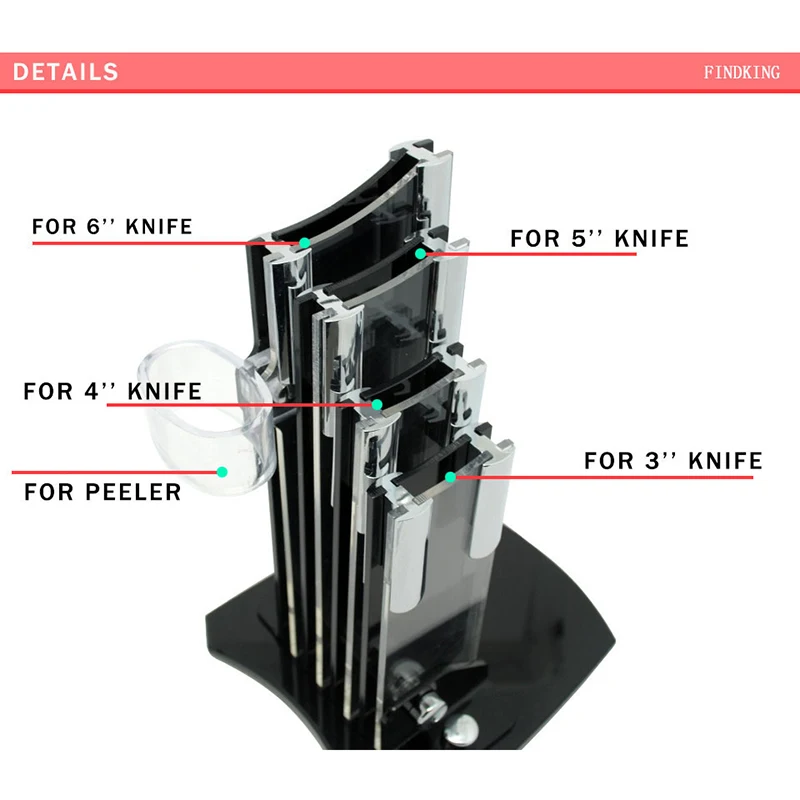 Держатель для кухонных ножей набор из 5 предметов подставка керамических 3 4 6