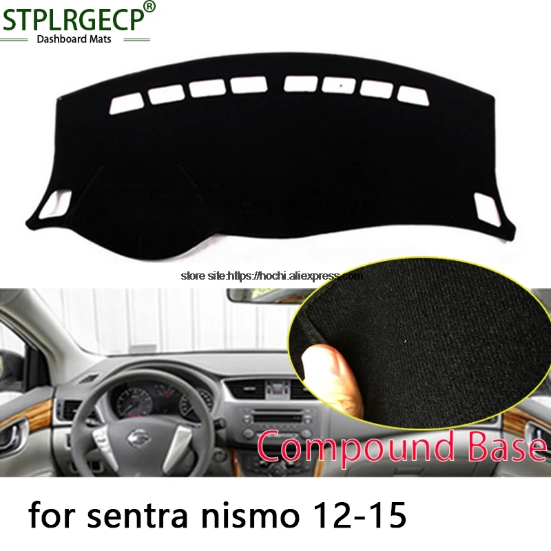 STPLRGECP двухслойный черный Даш коврик для nissan sentra nismo Sylphy Dashmat ковер Приборная
