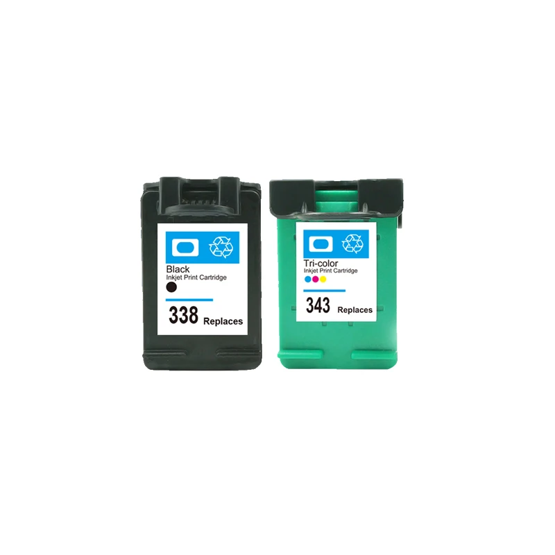Совместимые чернильные картриджи LuoCai для hp 338 343 PSC 1500 1510 1513 1600 1610 2300 2600 2610 Photosmart C3100