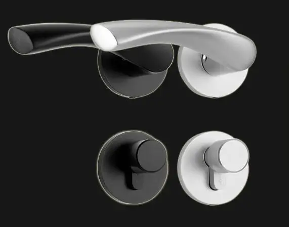 

Дверной замок внутренняя дверь спальни-три черные магнитные бесшумные дверные ручки из натурального дерева с ключом и без него