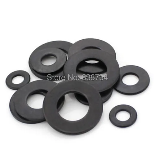 

500pcs m6*13*1 steel with oxide black gasket flat washer