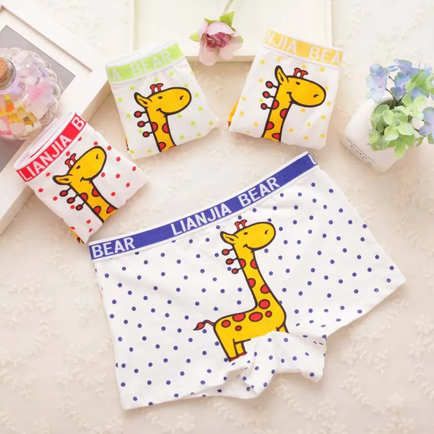 3 шт./лот трусы боксеры для мальчиков детское нижнее белье хлопковые с