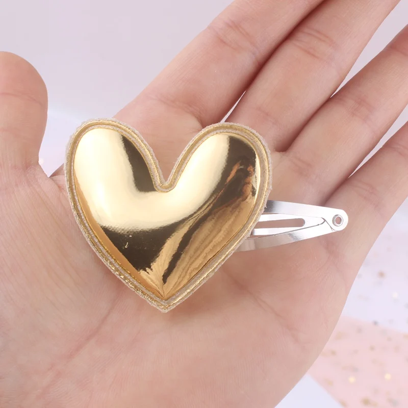 Новинка 2019 года Модный полиуретановый материал красивое сердце Серебряный BB