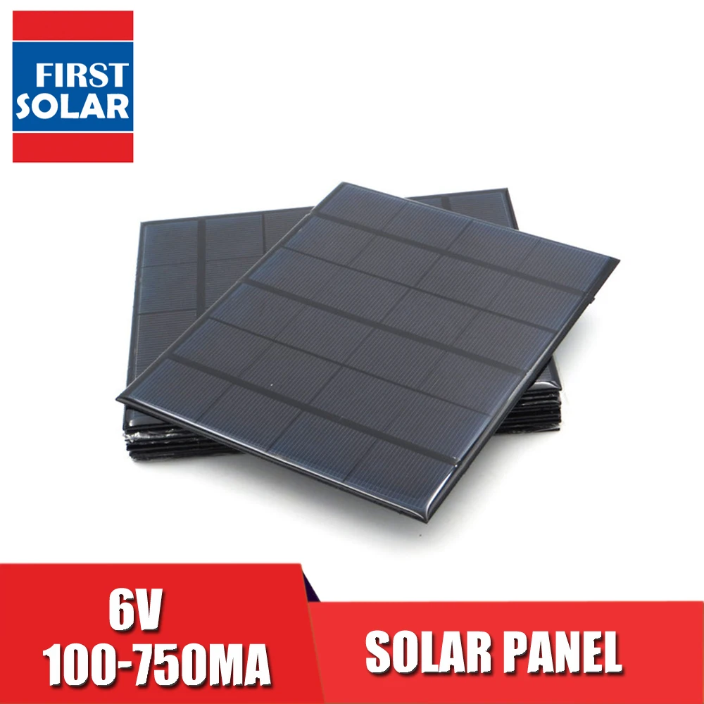 Солнечная панель постоянного тока Sunpower 6 в 100mA 167mA 183mA 333mA 500mA 583mA 750mA элемент для
