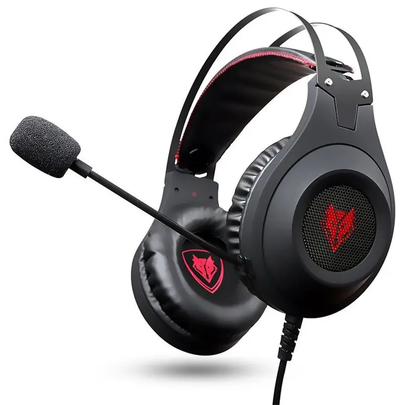 Black USB version Nubwo N2 3,5 мм игровая гарнитура PC Gamer Bass Наушники с микрофоном для PS4 телефона N2U USB Игровые наушники с светодиодный для компьютера - Цвет: Black USB version