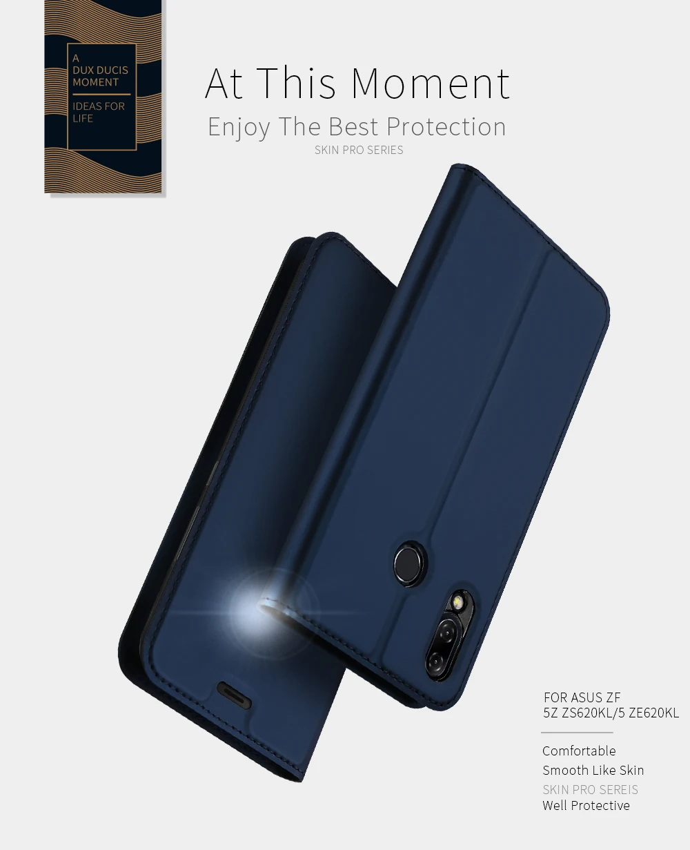 Стеклянная пленка в подарок) кожаный флип-чехол для телефона ASUS Zenfone 5 ZE620KL 6," Роскошный чехол-бумажник для ASUS Zenfone 5z ZS620KL Coque
