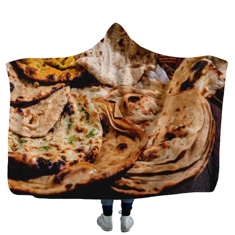 Креативное мексиканское буррито с капюшоном одеяло 3D принтом кукурузы Tortilla