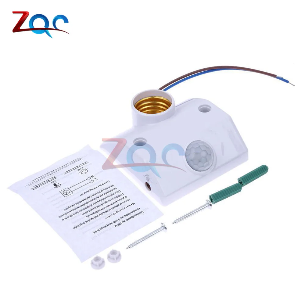 E27 220 В инфракрасный ИК автоматический датчик движения человека переключатель