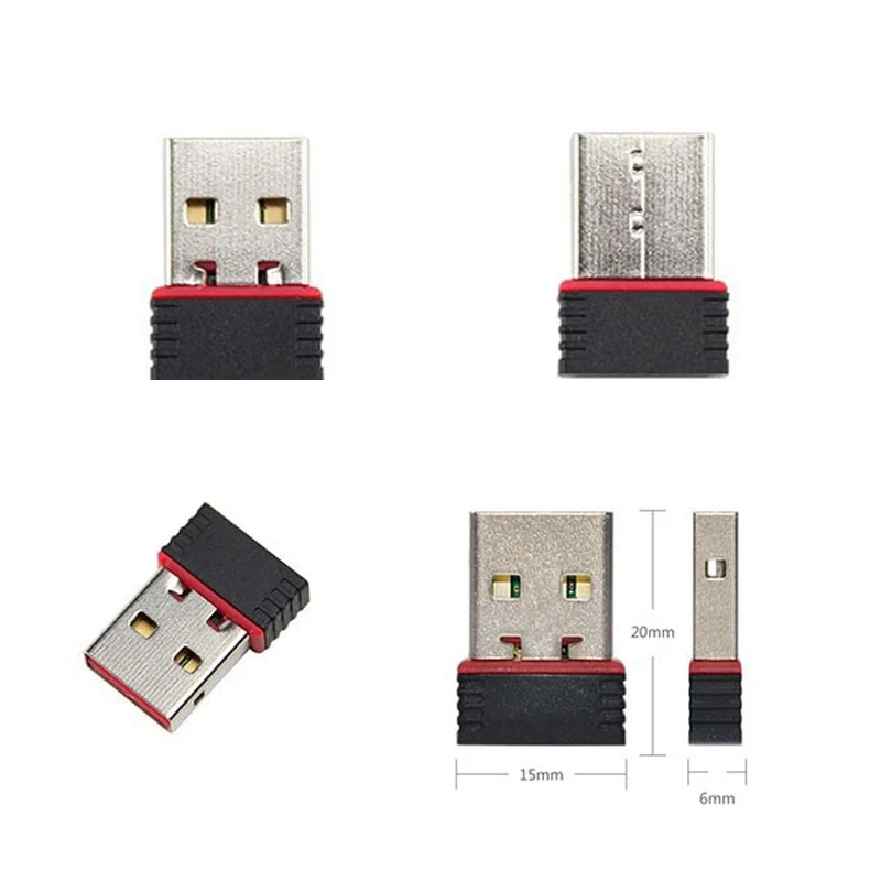 150 Мбит/с USB беспроводной адаптер WiFi 802.11n MT7601 беспроводная сетевая карта ключ для