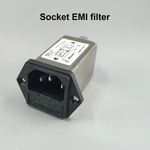 Входной модуль IEC, розетка переменного тока с предохранителем, фильтр EMI 6A 115V250V 50HZ60HZ