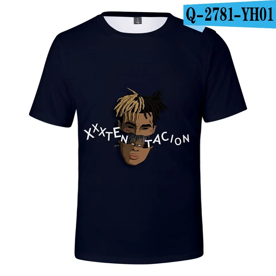 color at picture Xxxtentacion/3D футболки, летние футболки с короткими рукавами, детский музыкальный рэппер, футболки для мальчиков и девочек, xxxtentacion, 3D футболки, одежда - Цвет: color at picture