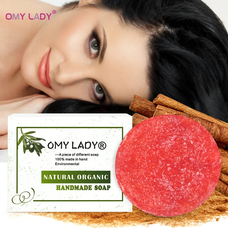 OMYLADY 100% чистого натурального шелка ручной работы шампунь мыло корицы масло