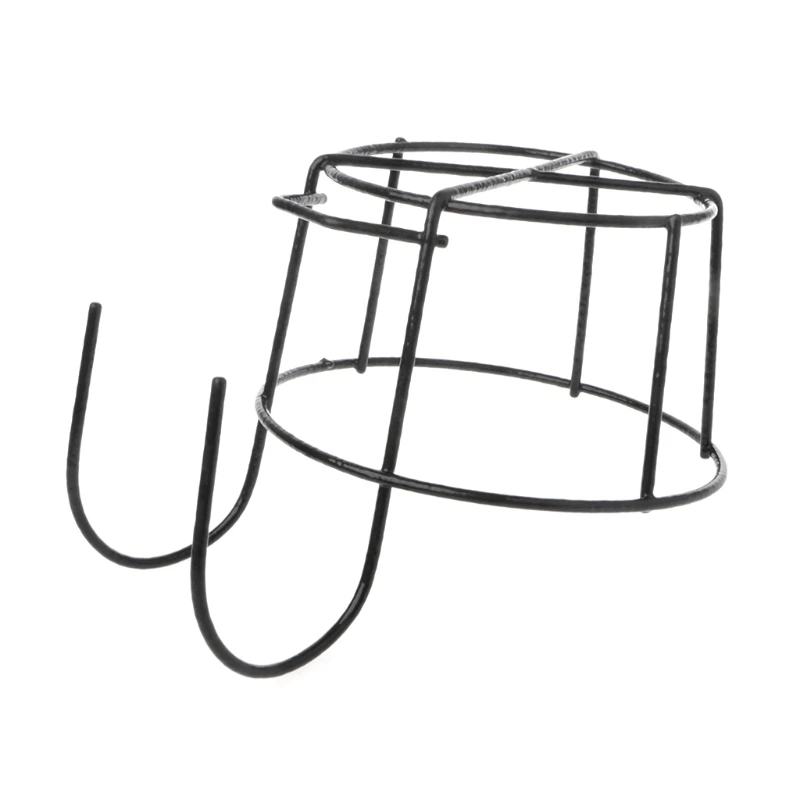 

Hanging Plant Iron Racks Balcony Round Flower Pot Rack Railing Fence Outdoor