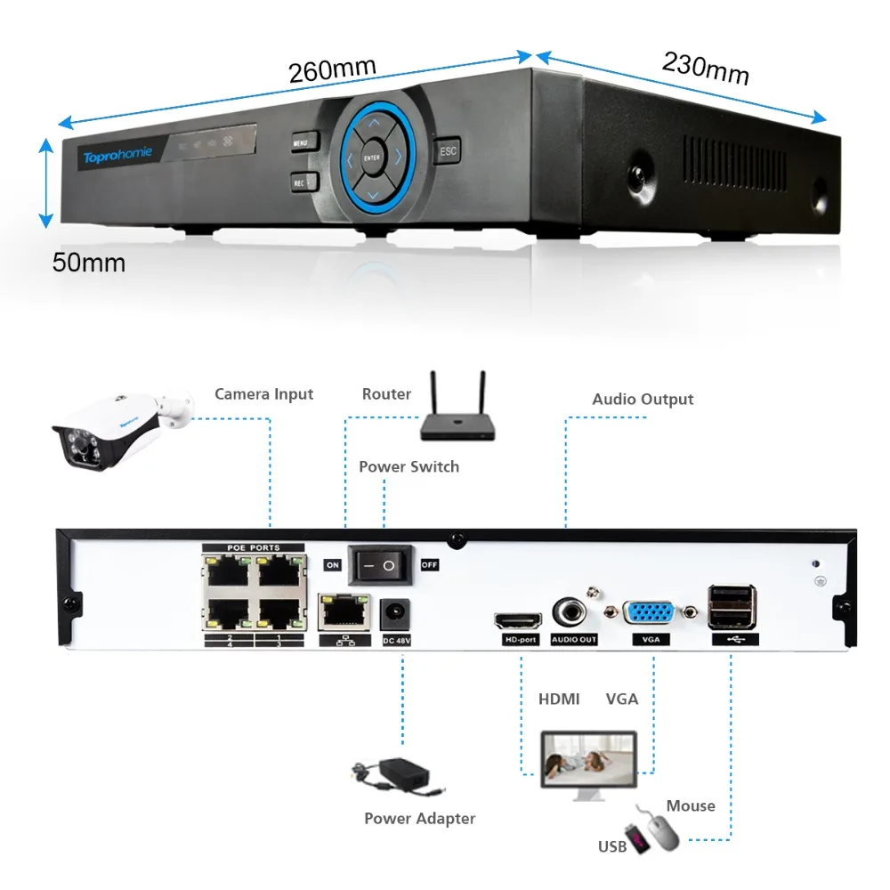 H.265 4CH POE 5MP система NVR 4 шт. 2Mp 1080 P камера/наружного наблюдения Onvif IP Камера CCTV