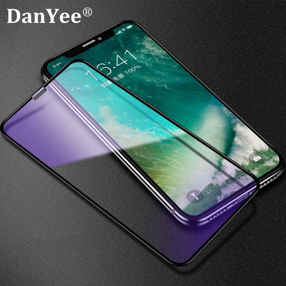 DanYee 10 шт. новая модель 10D полноэкранная резиновая пленка для iPhoneX/Xs XsMax XR HD